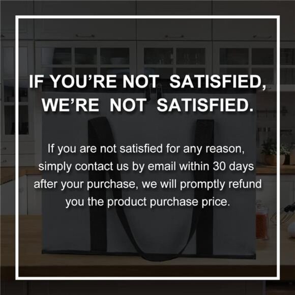 2Pack Insulated Reusable Grocery Bag with Zippered Top,X-Large Frozen Foods Cold - Picture 6 of 7